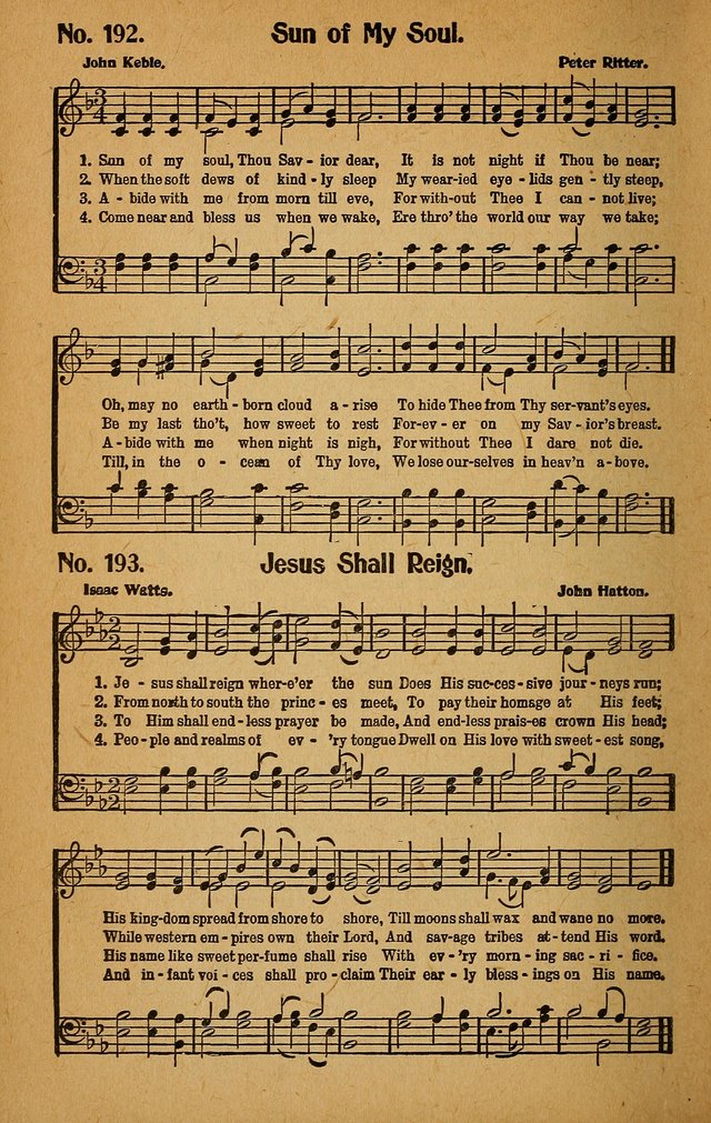 Make Christ King. Combined: a selection of high class gospel hymns for use in general worship and special evangelistic meetings page 201