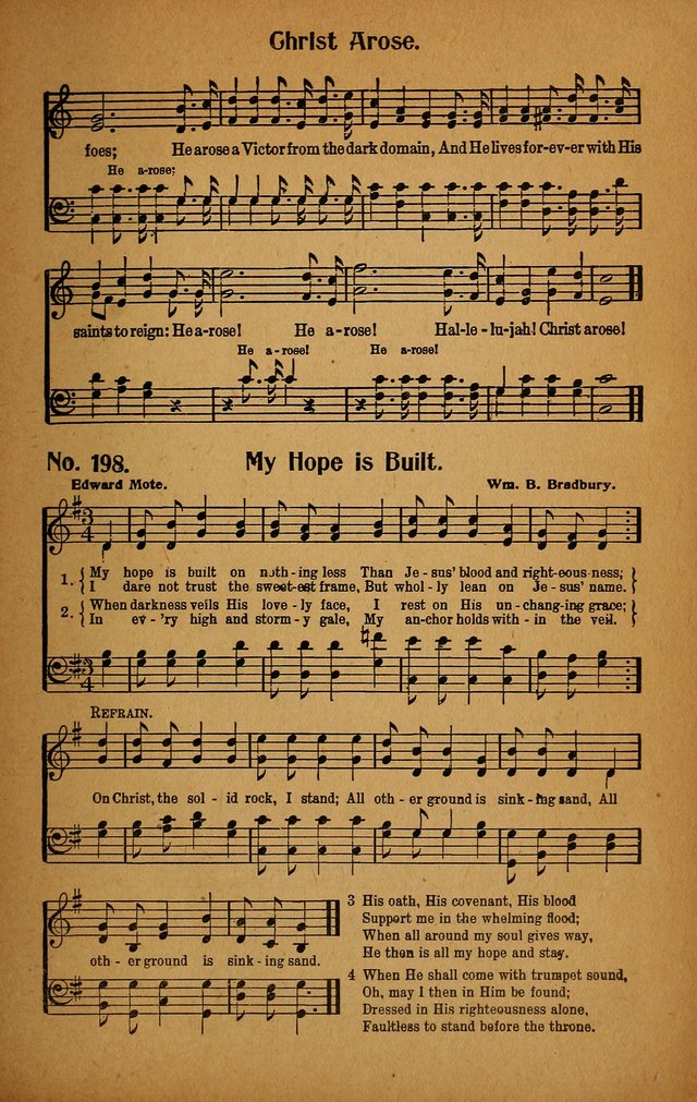 Make Christ King. Combined: a selection of high class gospel hymns for use in general worship and special evangelistic meetings page 204