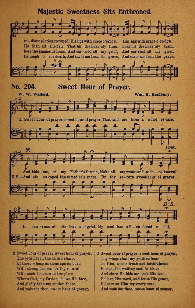 Make Christ King. Combined: a selection of high class gospel hymns for use in general worship and special evangelistic meetings page 208