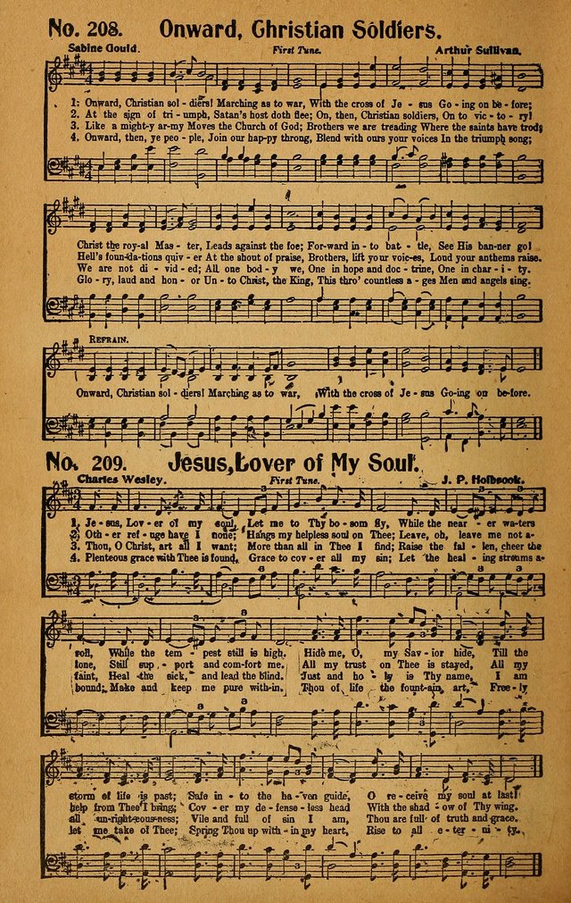 Make Christ King. Combined: a selection of high class gospel hymns for use in general worship and special evangelistic meetings page 211