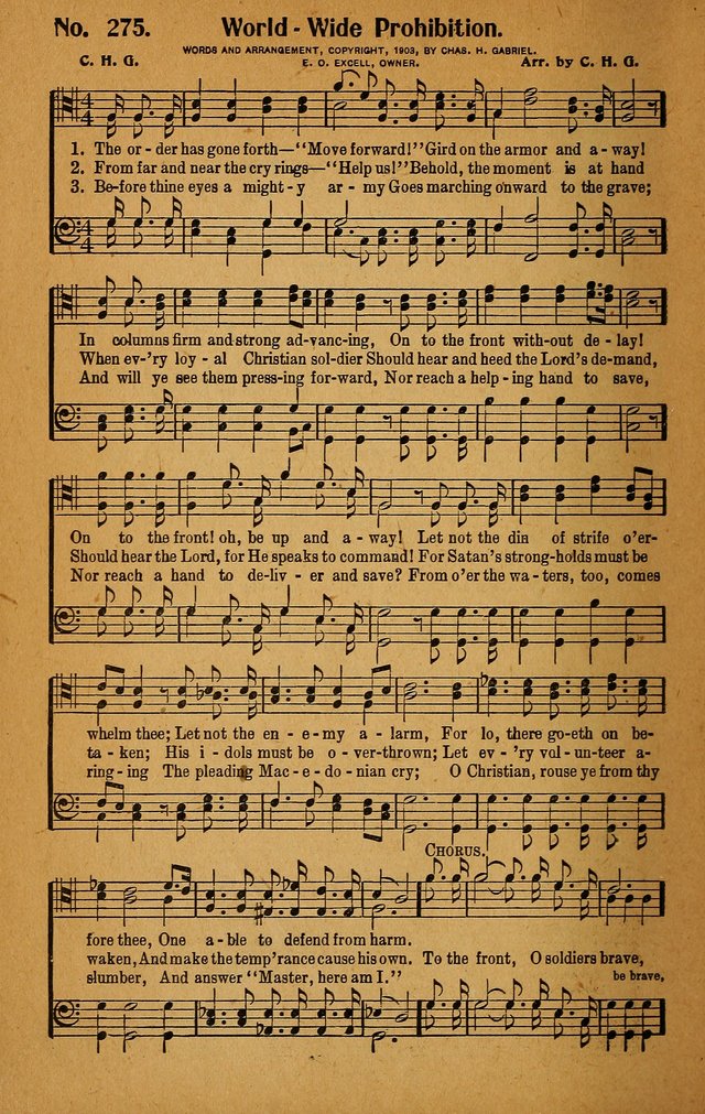 Make Christ King. Combined: a selection of high class gospel hymns for use in general worship and special evangelistic meetings page 239