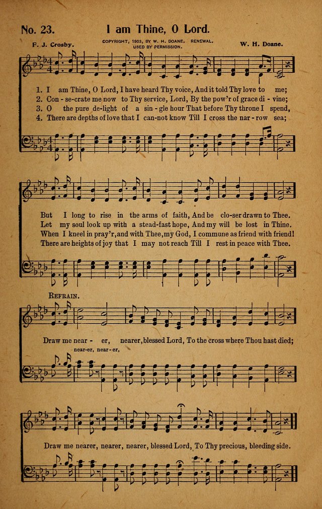 Make Christ King. Combined: a selection of high class gospel hymns for use in general worship and special evangelistic meetings page 24