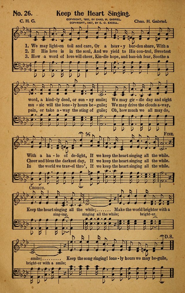 Make Christ King. Combined: a selection of high class gospel hymns for use in general worship and special evangelistic meetings page 27