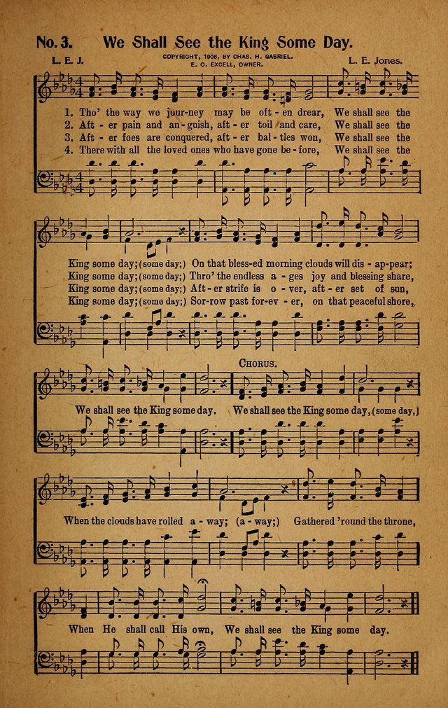 Make Christ King. Combined: a selection of high class gospel hymns for use in general worship and special evangelistic meetings page 4