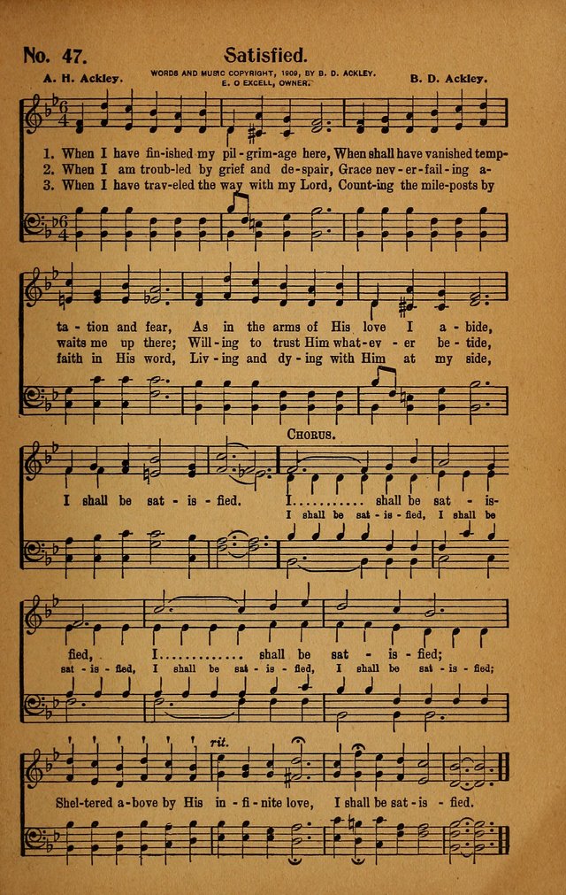 Make Christ King. Combined: a selection of high class gospel hymns for use in general worship and special evangelistic meetings page 48