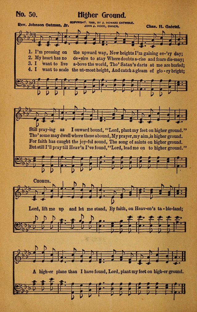 Make Christ King. Combined: a selection of high class gospel hymns for use in general worship and special evangelistic meetings page 51