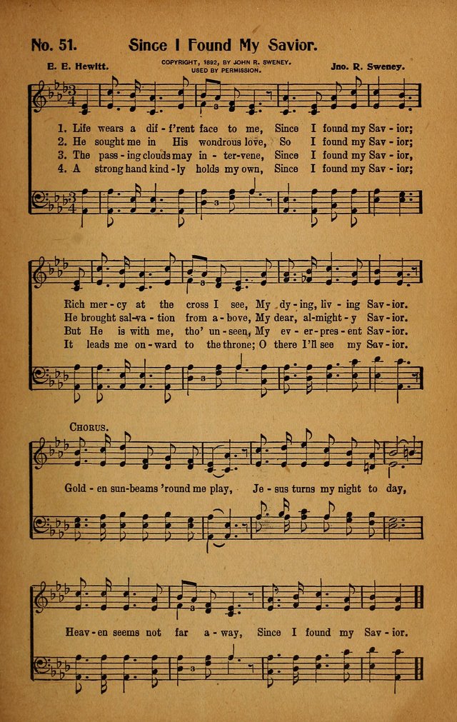 Make Christ King. Combined: a selection of high class gospel hymns for use in general worship and special evangelistic meetings page 52