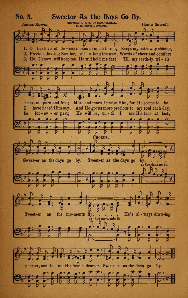 Make Christ King. Combined: a selection of high class gospel hymns for use in general worship and special evangelistic meetings page 6