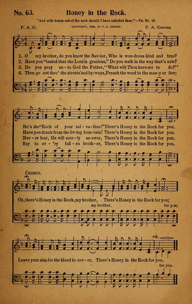 Make Christ King. Combined: a selection of high class gospel hymns for use in general worship and special evangelistic meetings page 64