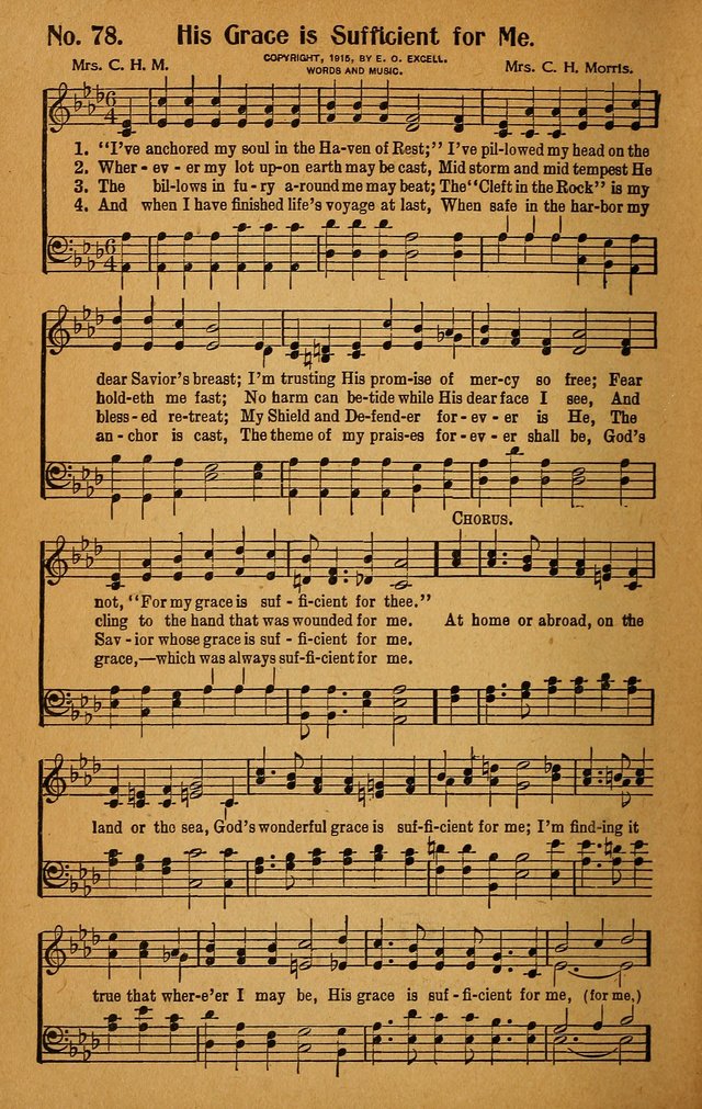 Make Christ King. Combined: a selection of high class gospel hymns for use in general worship and special evangelistic meetings page 79