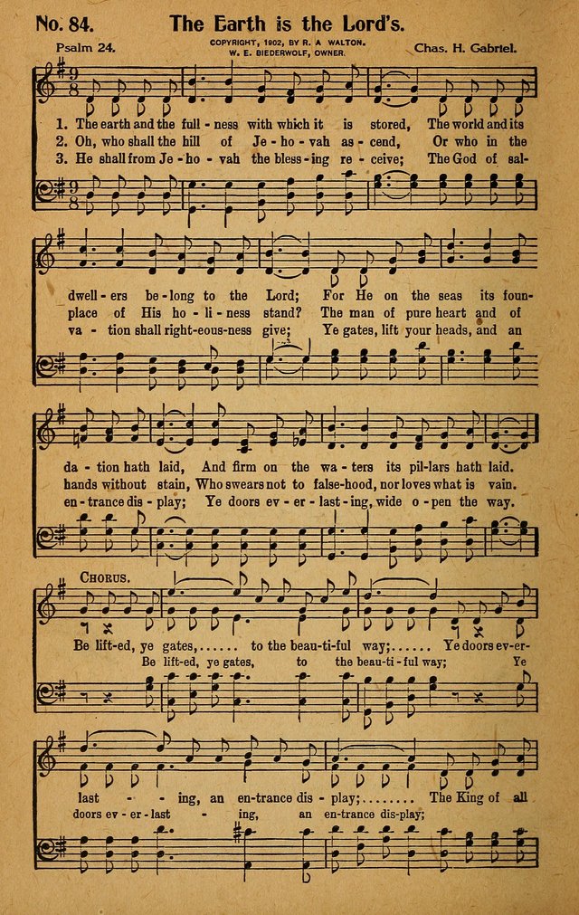 Make Christ King. Combined: a selection of high class gospel hymns for use in general worship and special evangelistic meetings page 85