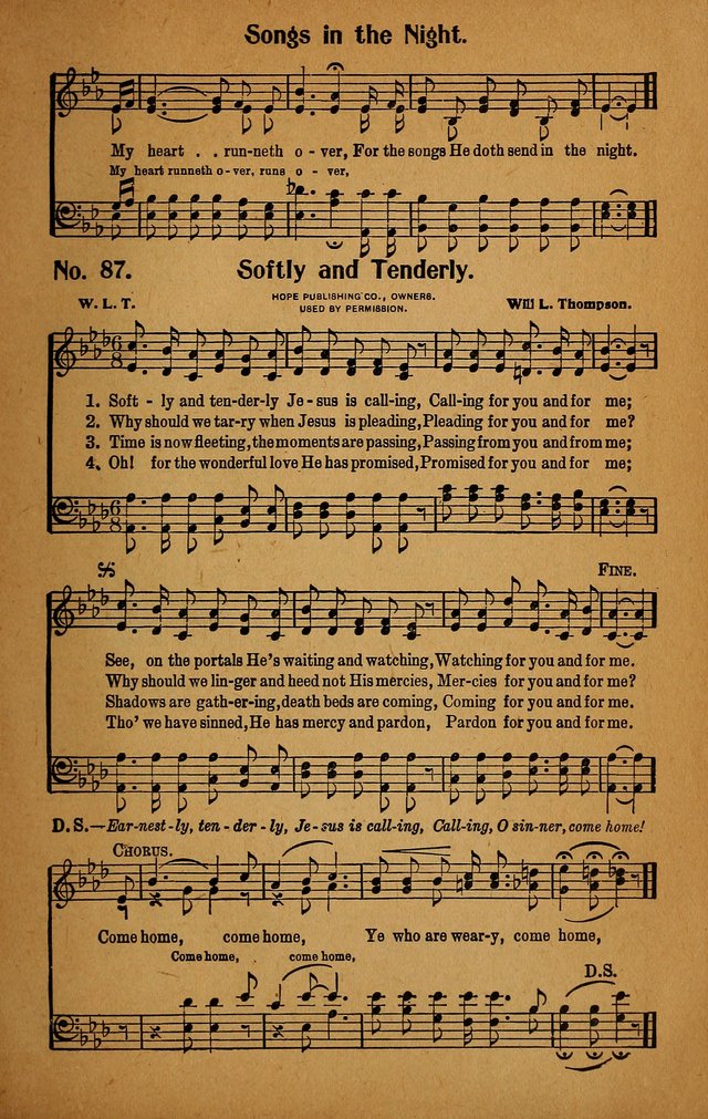 Make Christ King. Combined: a selection of high class gospel hymns for use in general worship and special evangelistic meetings page 88