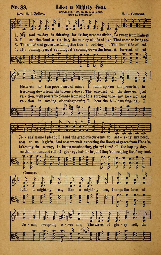 Make Christ King. Combined: a selection of high class gospel hymns for use in general worship and special evangelistic meetings page 89
