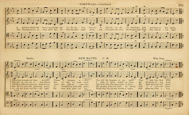 The Mozart Collection of Sacred Music: containing melodies, chorals, anthems and chants, harmonized in four parts; together with the celebrated Christus and Miserere by ZIngarelli page 101