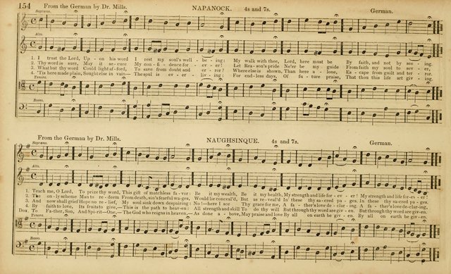 The Mozart Collection of Sacred Music: containing melodies, chorals, anthems and chants, harmonized in four parts; together with the celebrated Christus and Miserere by ZIngarelli page 154