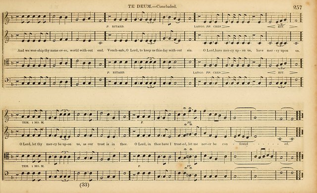The Mozart Collection of Sacred Music: containing melodies, chorals, anthems and chants, harmonized in four parts; together with the celebrated Christus and Miserere by ZIngarelli page 257