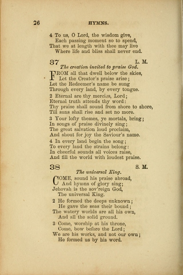 A Manual of Devotion and Hymns for the House of Refuge, City of New York page 100
