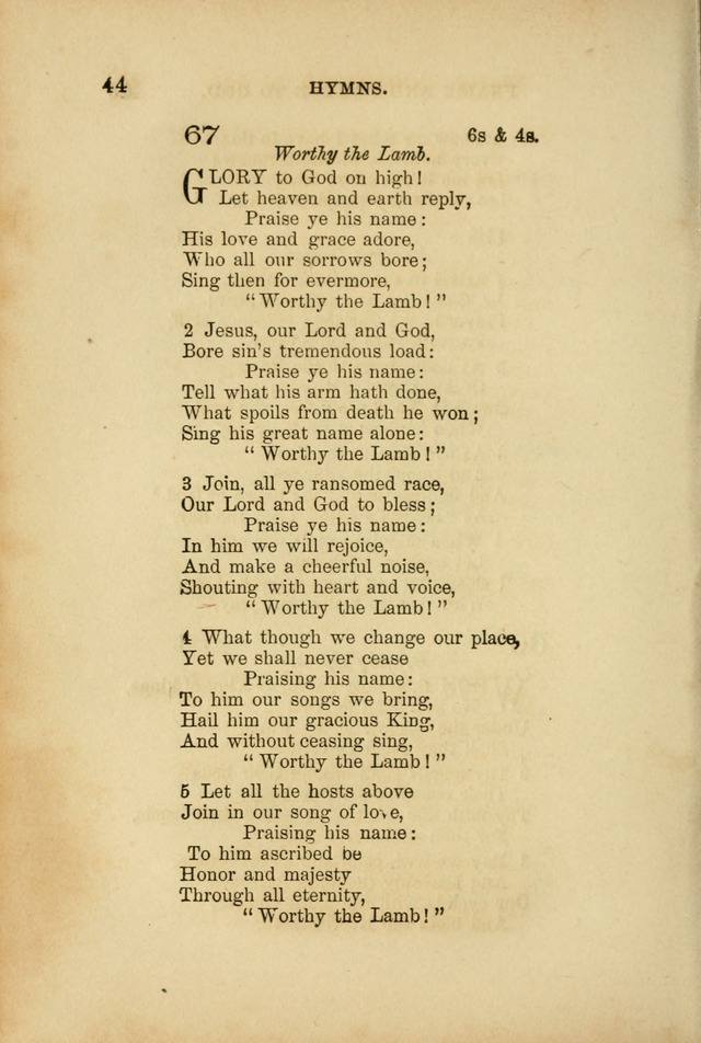 A Manual of Devotion and Hymns for the House of Refuge, City of New York page 118
