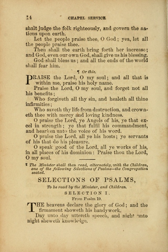 A Manual of Devotion and Hymns for the House of Refuge, City of New York page 14