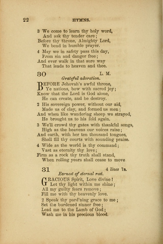 A Manual of Devotion and Hymns for the House of Refuge, City of New York page 96