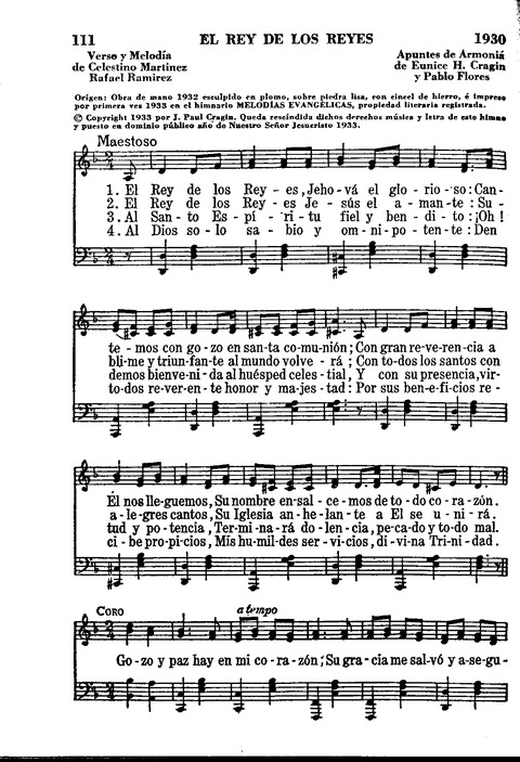 Melodias Evangélicas: Nuevo Cantos y Coros de Despertamiento Cristiano Salmos y Antiguos Himnos de la Iglesia page 1