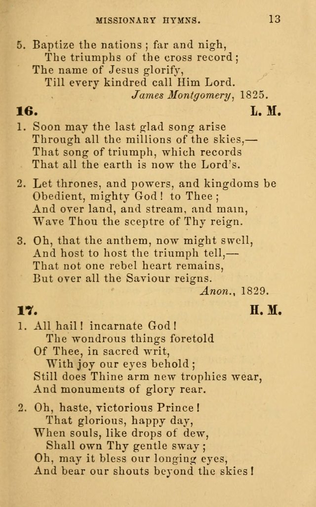 Missionary Hymns page 13