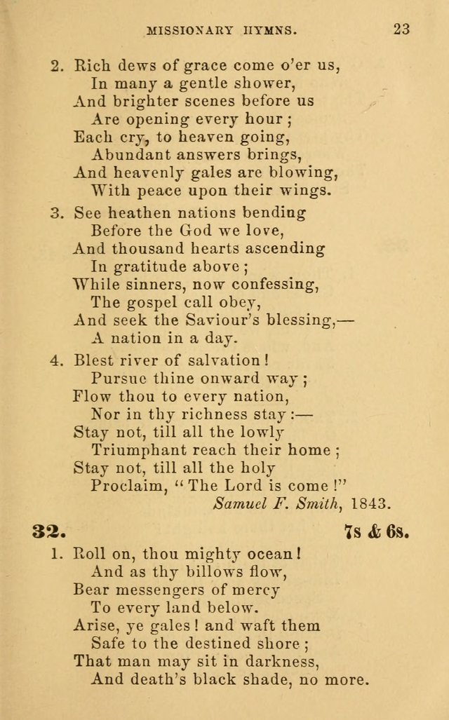 Missionary Hymns page 23