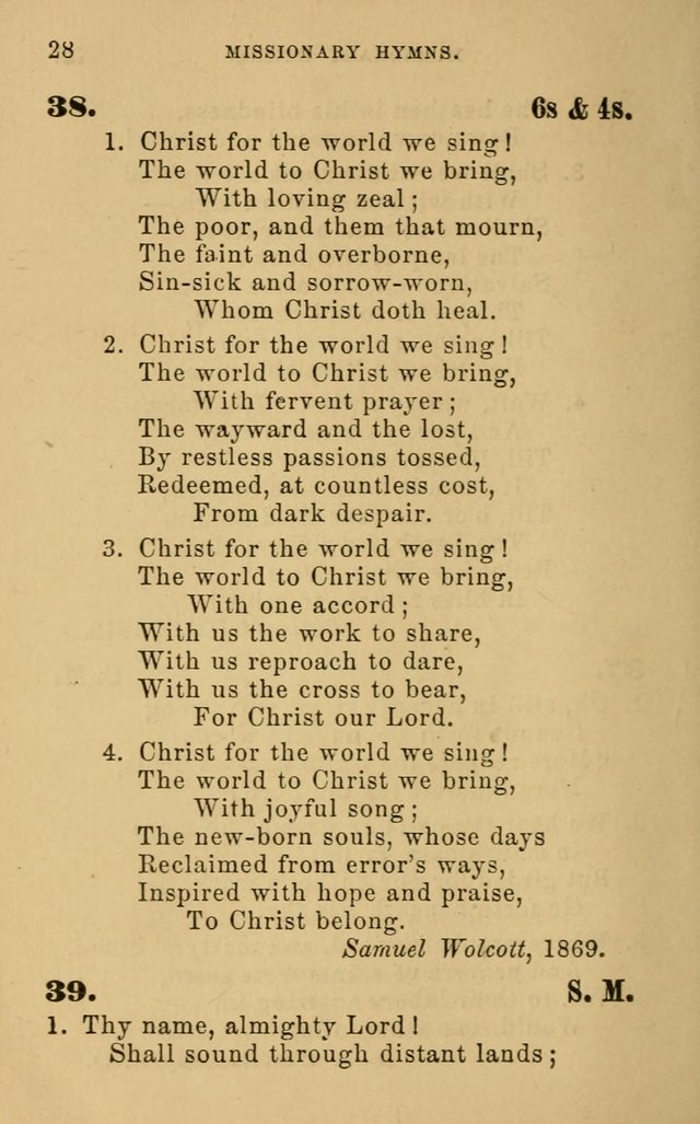 Missionary Hymns page 28