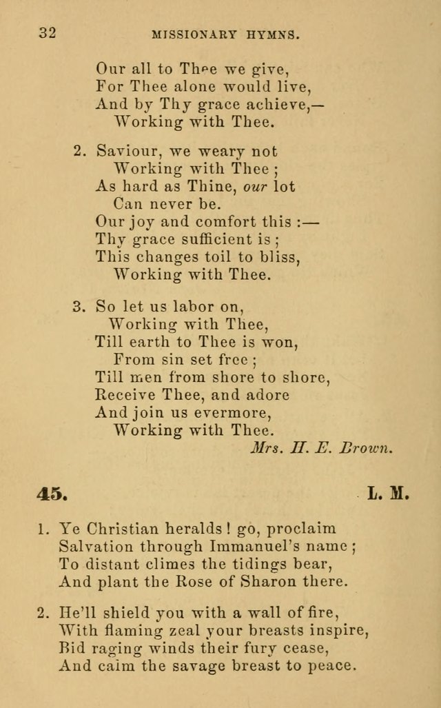 Missionary Hymns page 32
