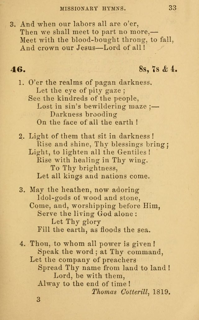 Missionary Hymns page 33