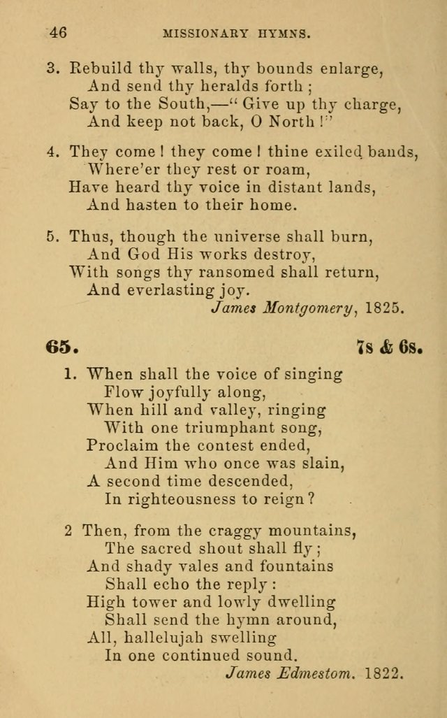 Missionary Hymns page 46