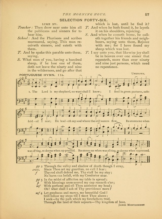 The Morning Hour: a daily song-service with responsive selections for schools page 57