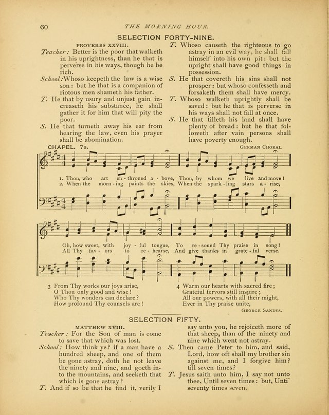 The Morning Hour: a daily song-service with responsive selections for schools page 60
