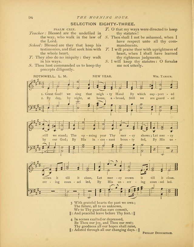 The Morning Hour: a daily song-service with responsive selections for schools page 94