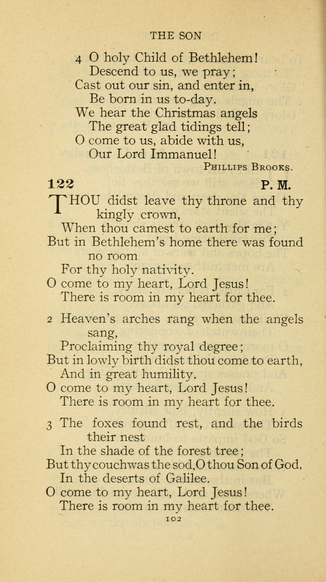 The Methodist Hymnal (Text only edition) page 102