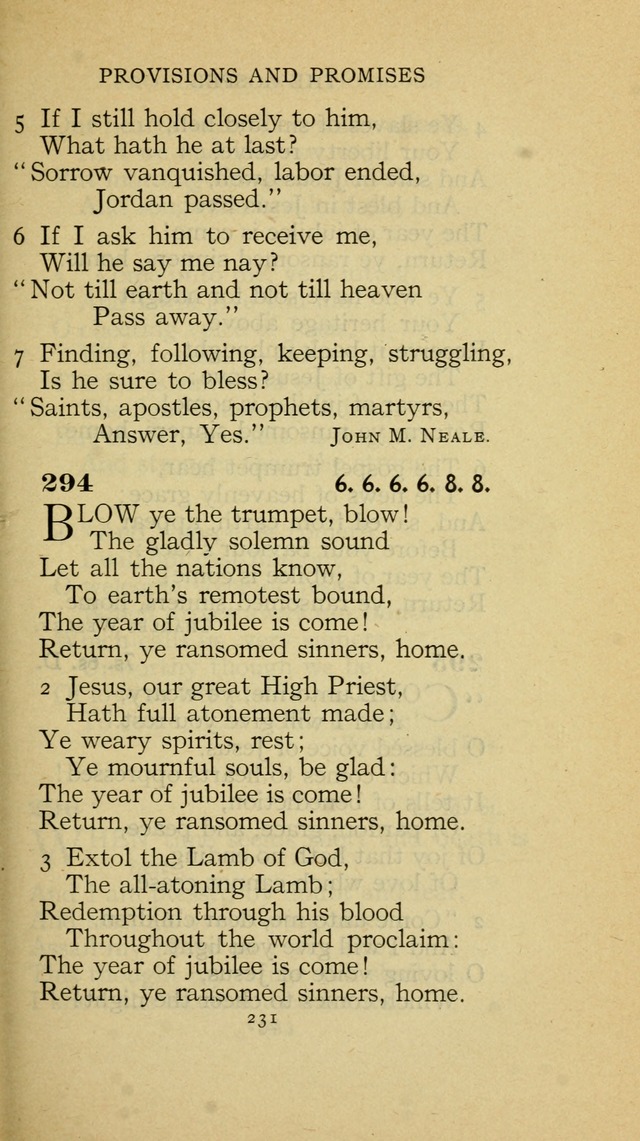 The Methodist Hymnal (Text only edition) page 231