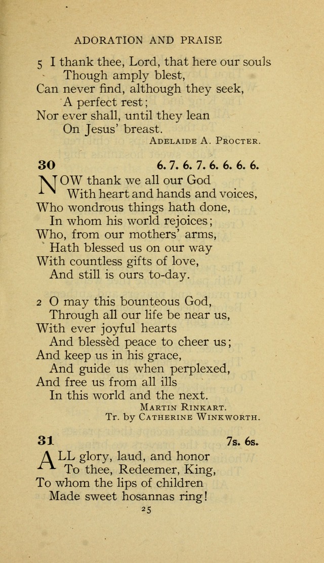 The Methodist Hymnal (Text only edition) page 25