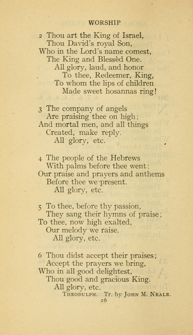 The Methodist Hymnal (Text only edition) page 26