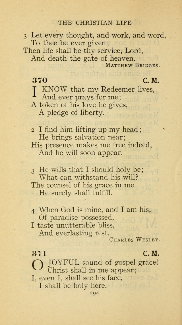 The Methodist Hymnal (Text only edition) page 294