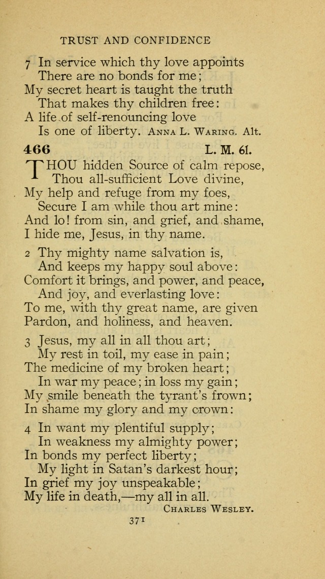 The Methodist Hymnal (Text only edition) page 371