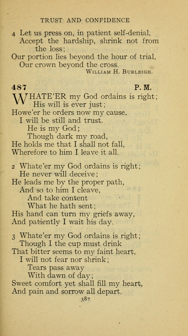 The Methodist Hymnal (Text only edition) page 387