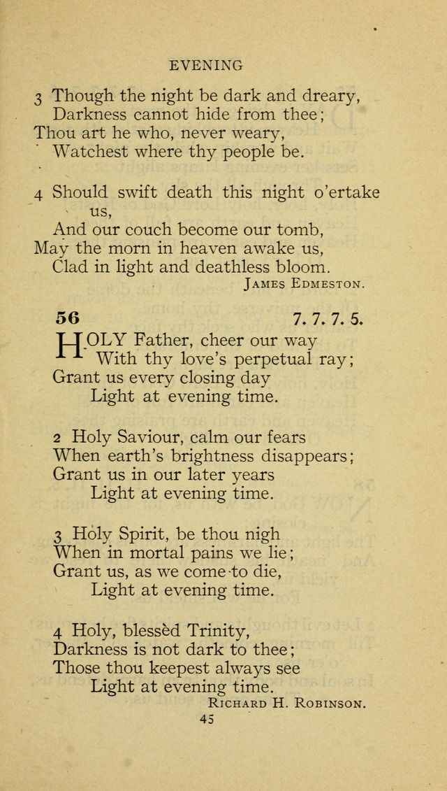 The Methodist Hymnal (Text only edition) page 45