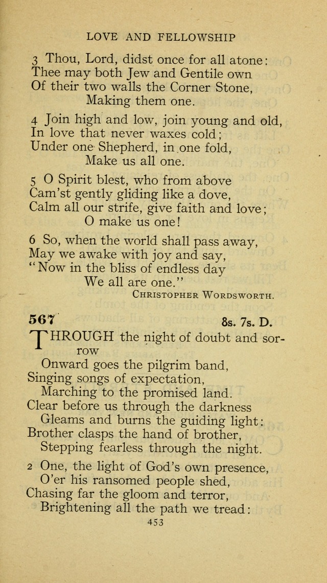 The Methodist Hymnal (Text only edition) page 453