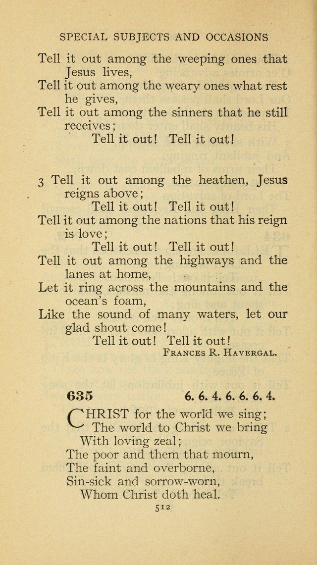 The Methodist Hymnal (Text only edition) page 512