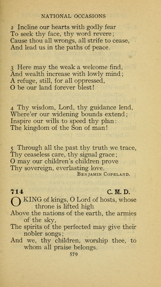 The Methodist Hymnal (Text only edition) page 579