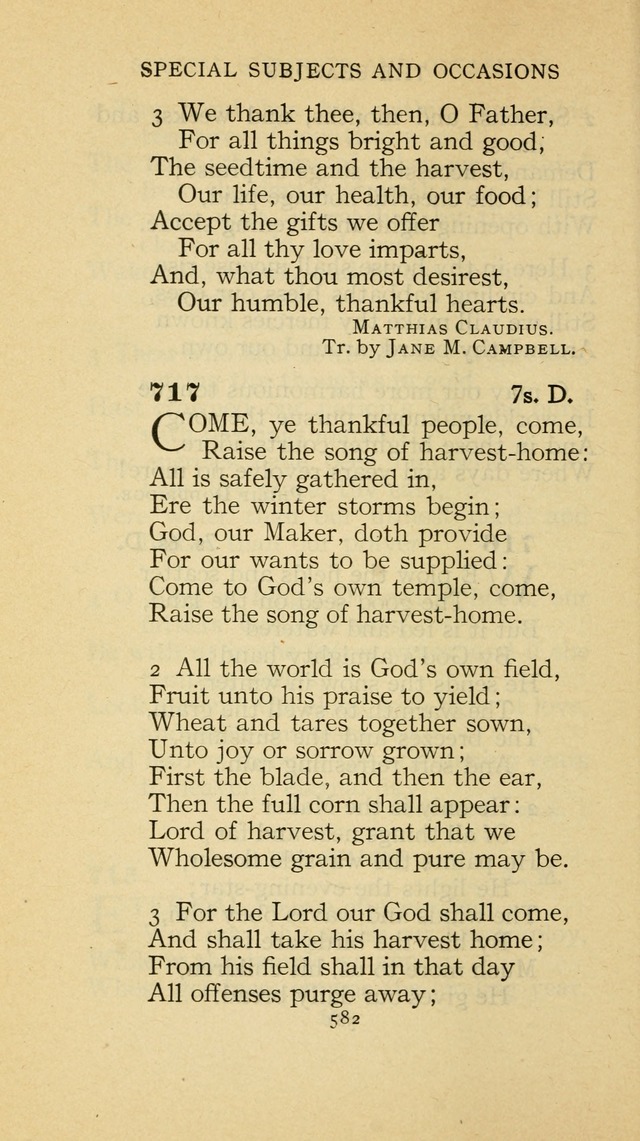The Methodist Hymnal (Text only edition) page 582