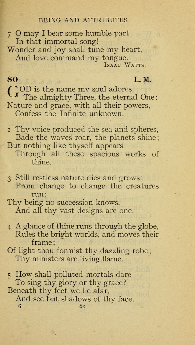 The Methodist Hymnal (Text only edition) page 65