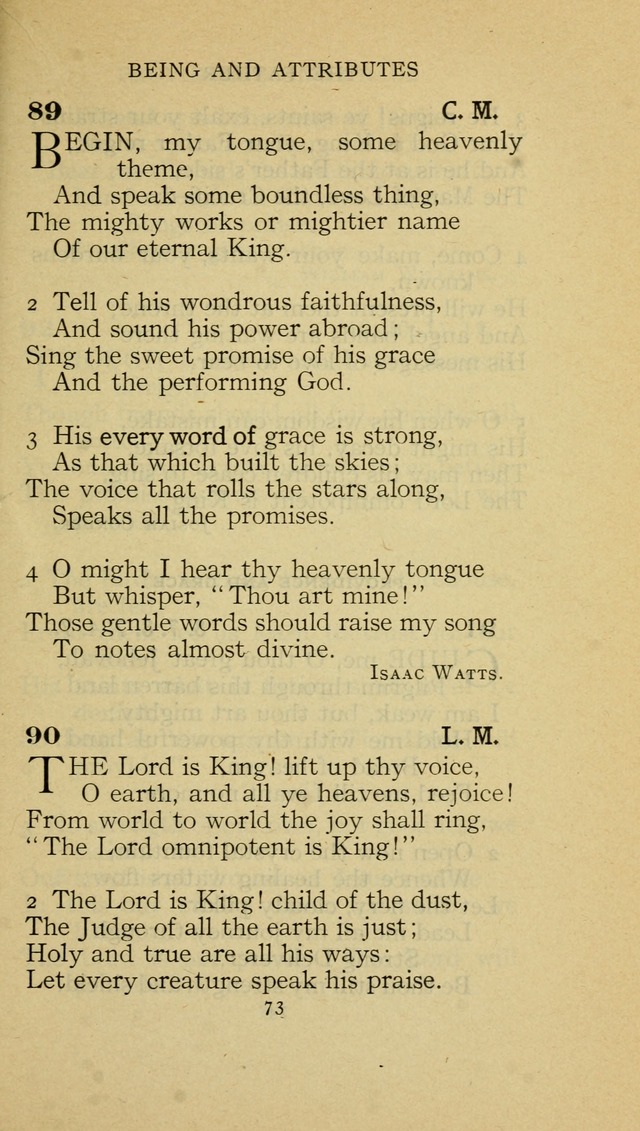 The Methodist Hymnal (Text only edition) page 73