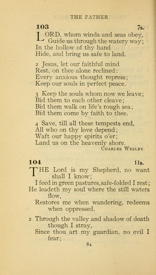 The Methodist Hymnal (Text only edition) page 84