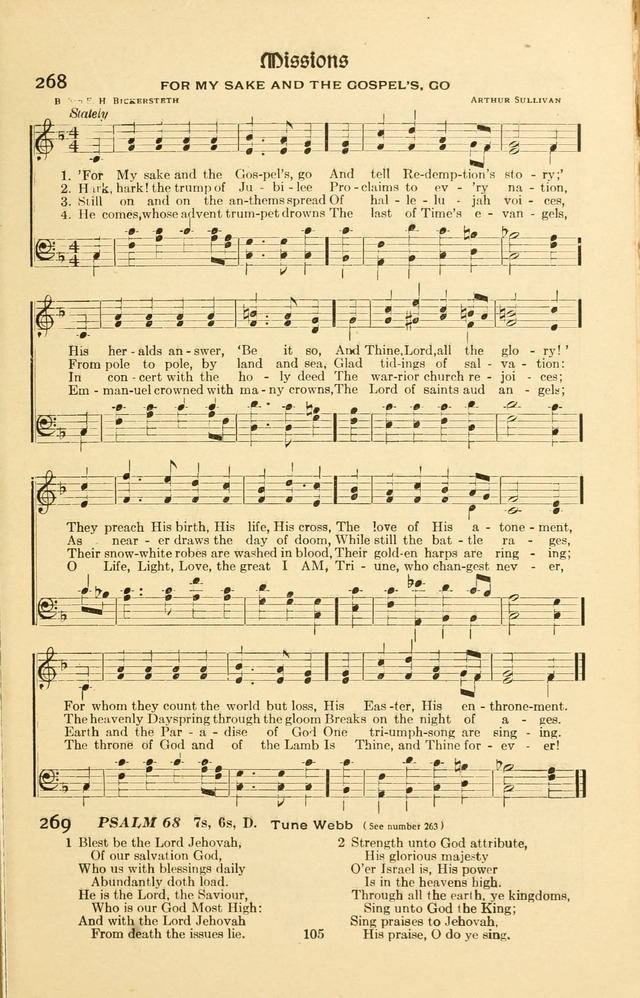 Montreat Hymns: psalms and gospel songs with responsive scripture readings page 105
